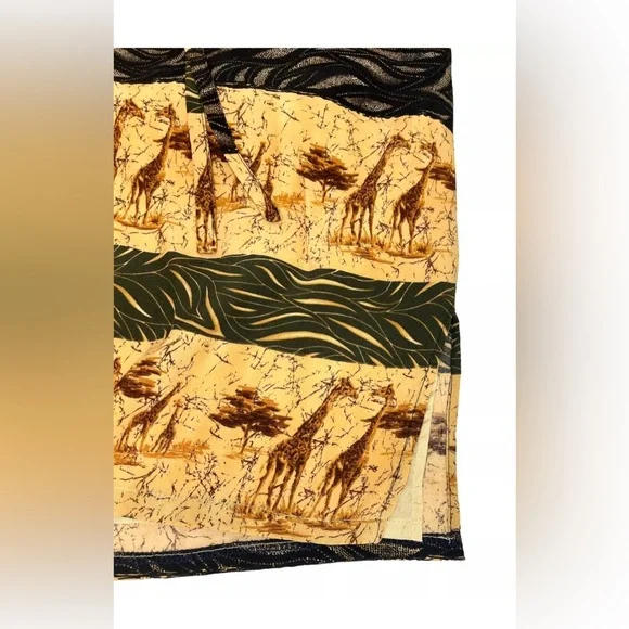 Giraffe Skirt Set S Skirt M Blouse Safari Jungle Vintage Intriguing Threads VGC - Picture 8 of 13